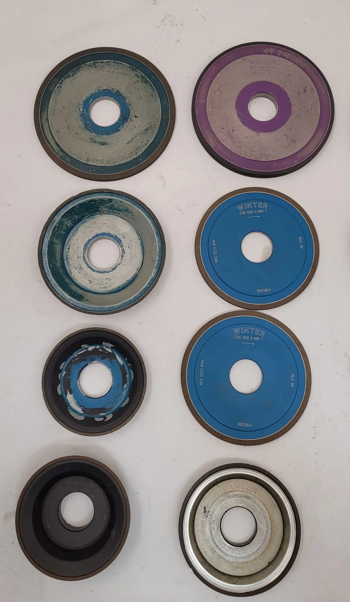 Diamond Multimax Grinding Wheels, LOT of 24, 1/16" to 1/2" Thickness Range (3 available) - Image 3