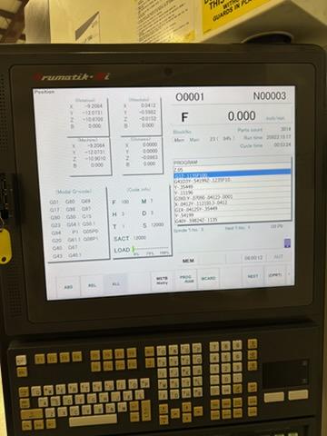 Kitamura #MyCenter-HX300iG, 4-Axis horizontal machining center, 100 automatic tool changer, probe, thru - Image 2