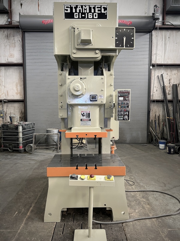 176 Ton, Stamtec #G1-160, obi back gear press, 49x30" bed, 7.9" stroke, 3.9" adj., 25.8" between housing - Image 2