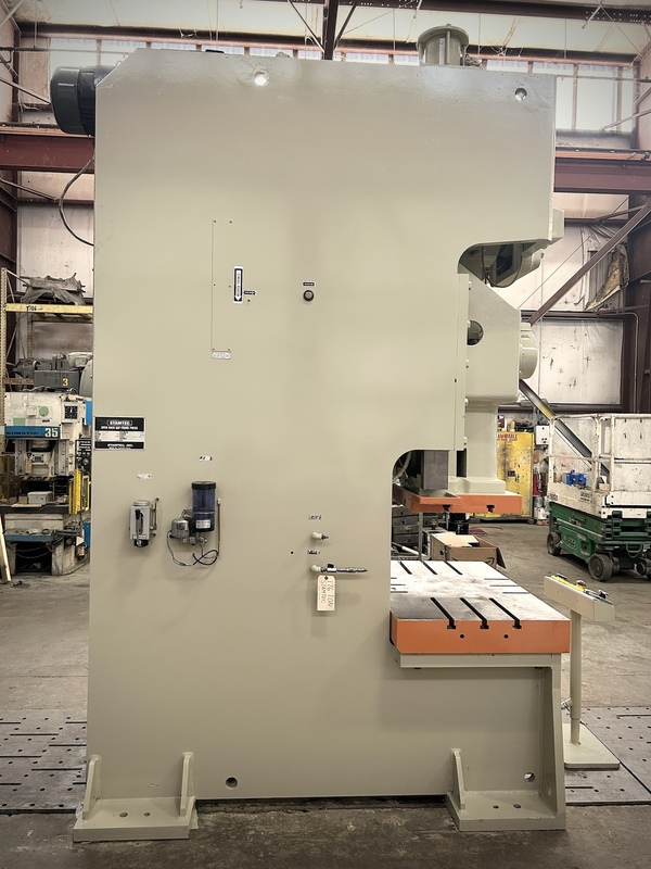 176 Ton, Stamtec #G1-160, obi back gear press, 49x30" bed, 7.9" stroke, 3.9" adj., 25.8" between housing - Image 5