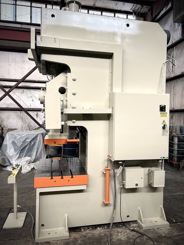 176 Ton, Stamtec #G1-160, obi back gear press, 49x30" bed, 7.9" stroke, 3.9" adj., 25.8" between housing - Image 6