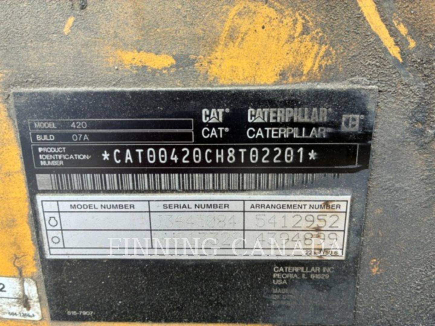 Cat 420-07, Backhoe Loader, 4476 hours, S/N: H8T02201, 2022 - Image 6