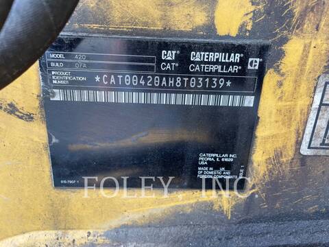 Cat 420-07, Backhoe Loader, 3028 hours, S/N: H8T03139, 2023 - Image 6