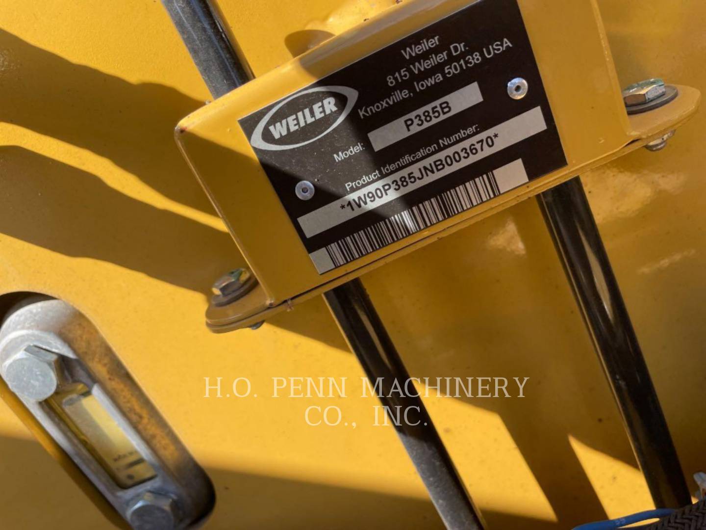 Weiler P385B, Asphalt Paver, 134 hours, S/N: P385B-3670, 2023 - Image 5