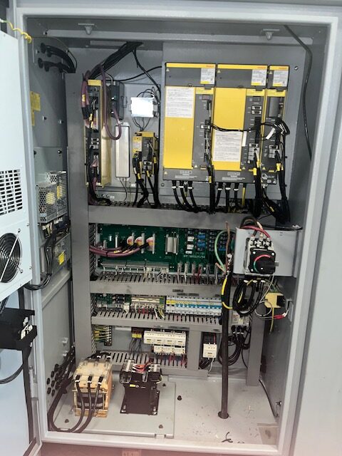 Ganesh #ASL-15LX, CNC lathe, long bed, Fanuc 0iTD, 4.1" bar, 3-jaw 15" powered chuck, chip conveyor, 2020 - Image 10