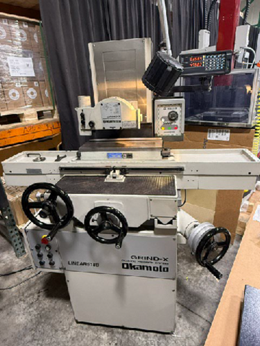 6" x 18" Okamoto #Grind-X-Linear-618B, 8" x 1" x 1.25" wheel, 2 HP, 3450 RPM, Acu-Rite digital read out - Image 1