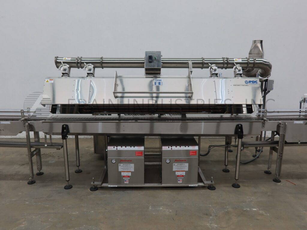PDC Intl. Corp. #KST80-712, 304 Stainless Steel, dual zone steam shrink tunnel and conveyor with - Image 2