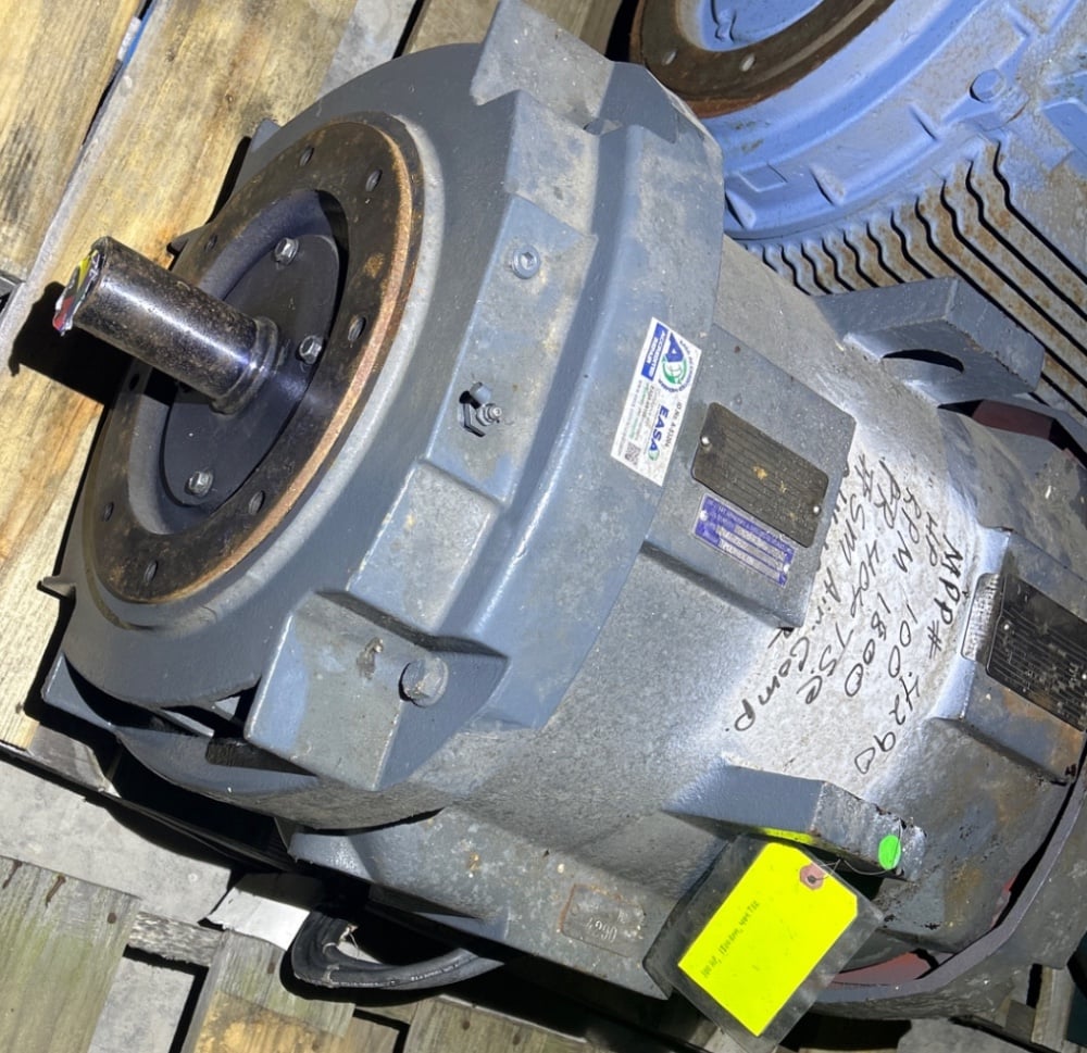 100 HP 1785 RPM General Electric, Frame 404TSC, ODP, BB, 1.15 service factor, 230/460 Volts, Offered - Image 2