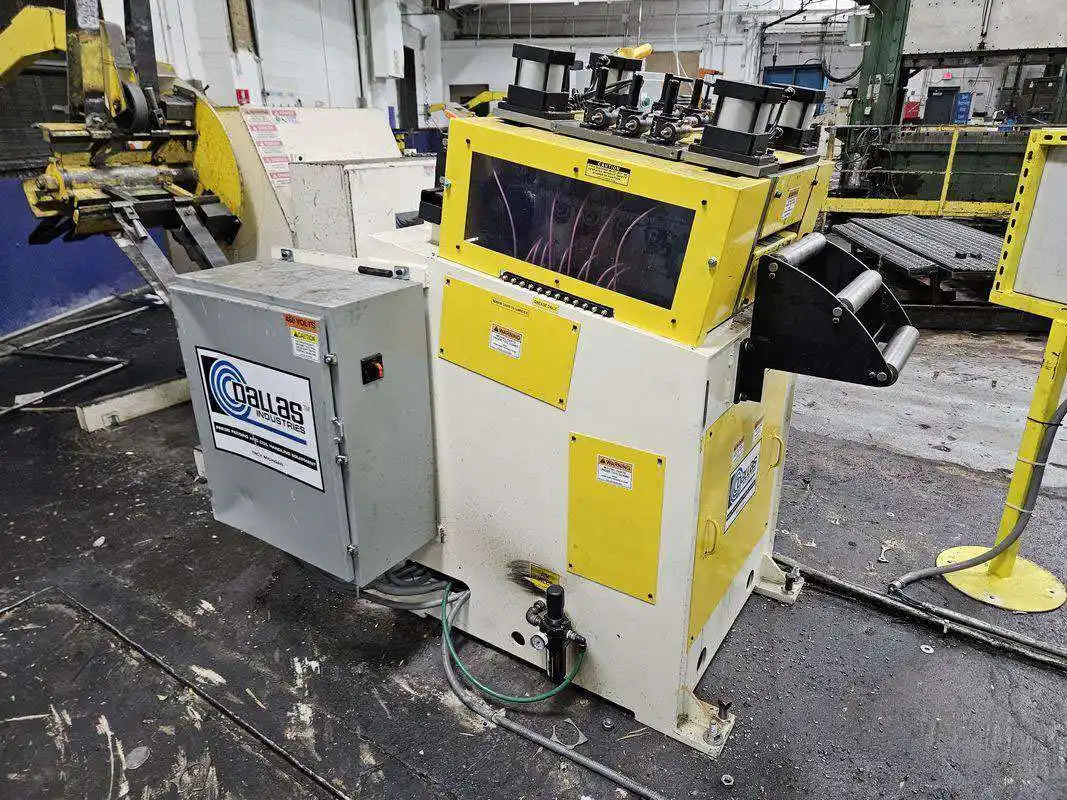 8000 lb. Dallas, Servo coil feed line, 12" x .135", 60" OD, pneumatic mandrel expansion, 2024 - Image 4