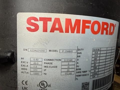 30 KW AKSA Power #PSI UL NG30, Natural gas generator set, 120/208 Volts, 3-phase, S/N: 24M0147192, 2023 - Image 8