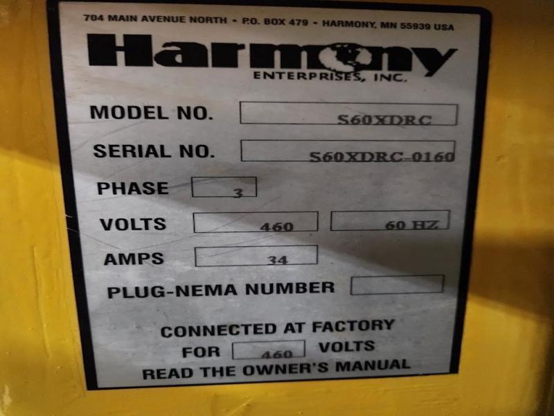 30" width x 60" D x 48" H Harmony #S60-XDRC, vertical baler, 20 HP, rear feed, 7" cylinder, 64" penetration - Image 6