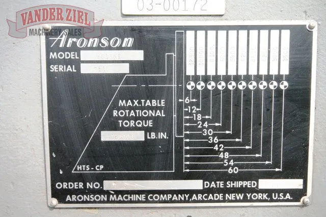 120000 lb. Aronson #RS10GE/TS10GE, weld positioner w/headstock & tailstock, #10314 - Image 4