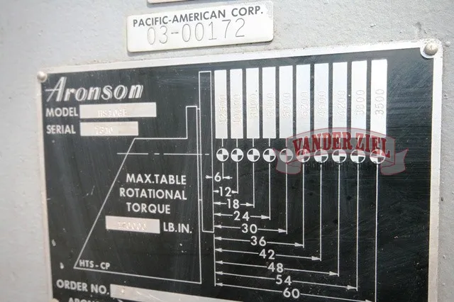 120000 lb. Aronson #RS10GE/TS10GE, weld positioner w/headstock & tailstock, #10314 - Image 8
