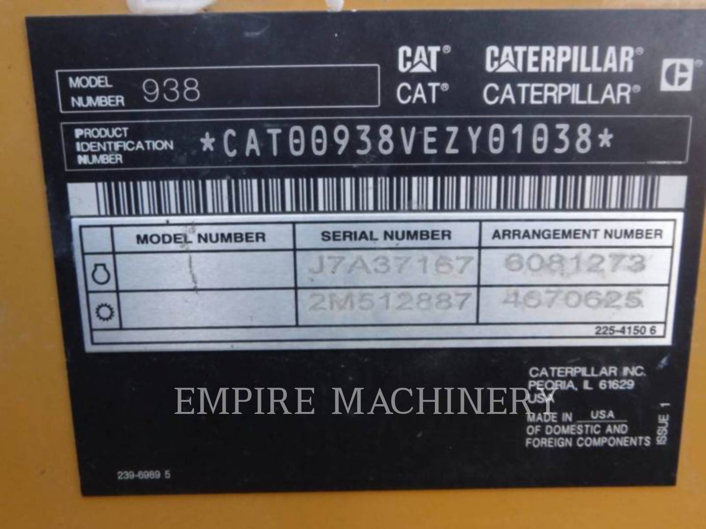 Cat 938-14 FC, Wheel Loader, 1419 hours, S/N: EZY01038, 2024 - Image 7