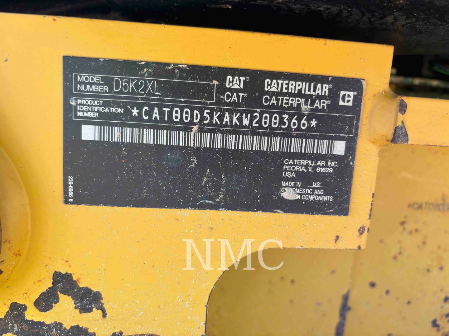 Caterpillar D5K2XL, 4556 hours, S/N: KW200366, 2015 - Image 6