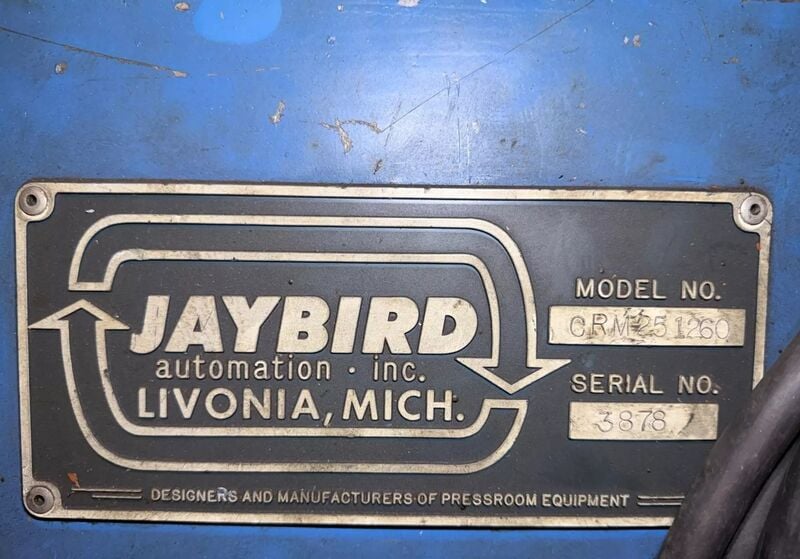 2500 lb. Jaybird Automation #CRM251260, vari-speed motorized coil reel, 12" width, 60" outside dimensions - Image 6