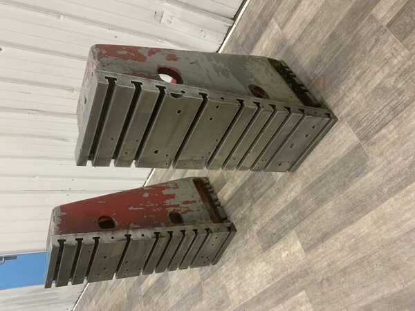 12" x 36" x 18" Giddings & Lewis, T-slotted angle plates, cast iron construction, 1 set - Image 2