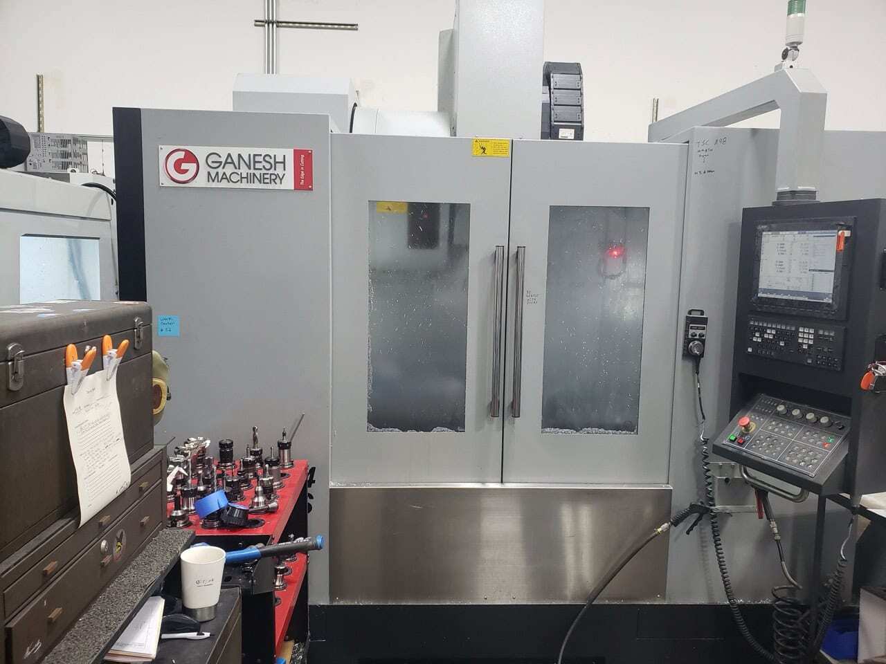 Ganesh #VFM-4024, Vertical Machining Center, 40" X, 24" Y, 22" Z, 30 HP, 12,000 RPM, 30 automatic tool - Image 2