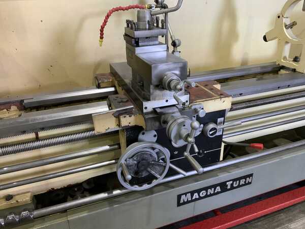 22" x 80" Magna Turn #RJ2280ZX, gap bed engine lathe, 14" swing over cross slide, 3 & 4-jaw chucks, foot - Image 6
