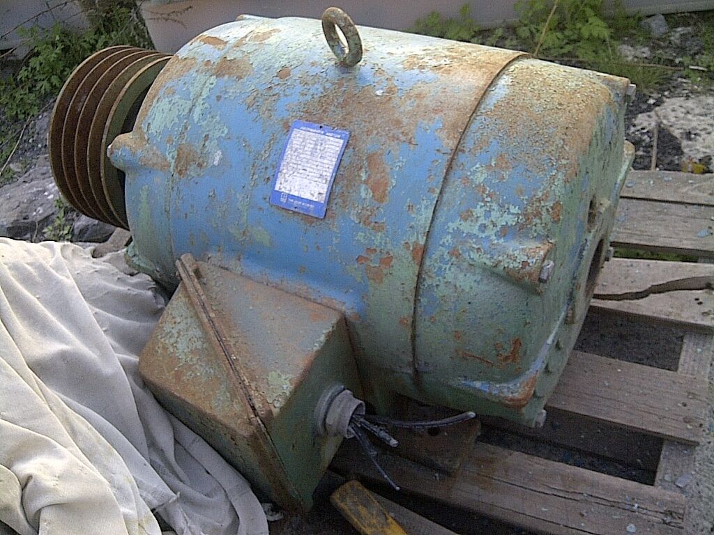 60 HP HP RPM 1785 RPM Louis Allis, Frame 364T, drip-proof, 460 Volts, 3-phase, 60 Hz, 4 groove sheave - Image 1