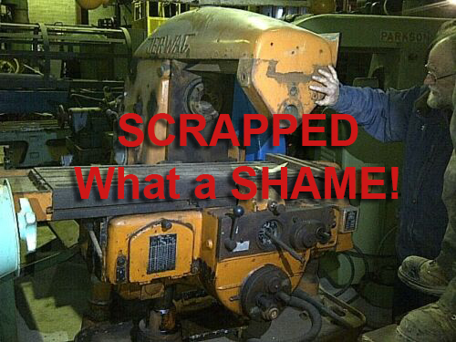 Jerwag #355/1000-FW-3568, horizontal mill, 56" table, 48" knee support, #50 spindle, 48 feeds - Image 1