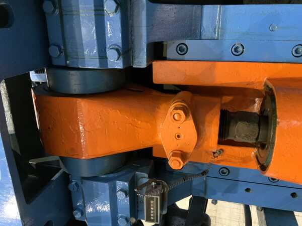 60 Ton, Federal #60, OBI flywheel press, 6" stroke, 15" Shut Height, 90 SPM, 7.5 HP, air clutch & brake, 1981 - Image 4