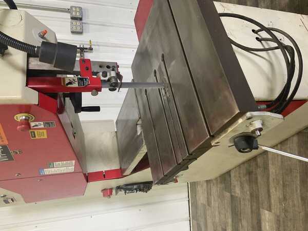 41" x 13" Dake Johnson #VH-40, vertical band saw, table feed, 10" stroke, 3 HP, blade grinder, 1994 - Image 2
