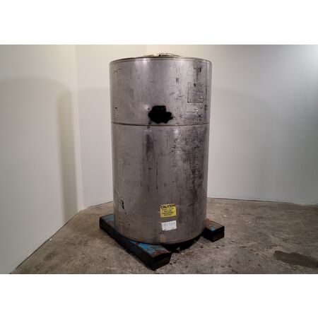 475 gallon Tote Systems, 9.5 psi, 304 Stainless Steel portable tank, 42" diameter x 6' H, 0.105" wall, 22" - Image 2