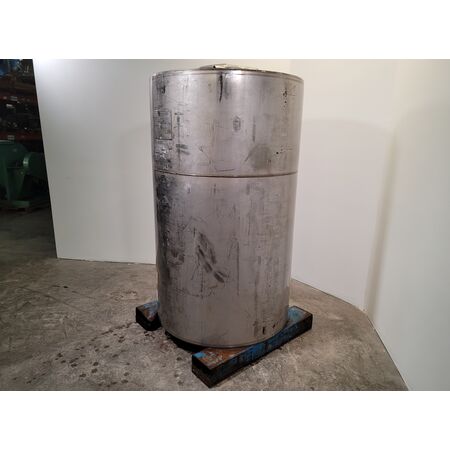 475 gallon Tote Systems, 9.5 psi, 304 Stainless Steel portable tank, 42" diameter x 6' H, 0.105" wall, 22" - Image 3