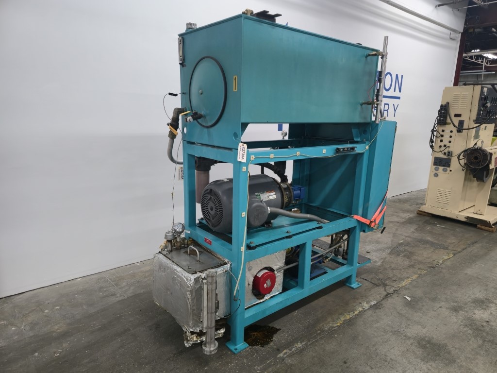 40 HP Hydraulic Power Unit, IMO Pump, 3.7 GPM, 180 Gal. Tank, 6kW Chromalox Immersion Heater, 5 Inline Filters - Image 3