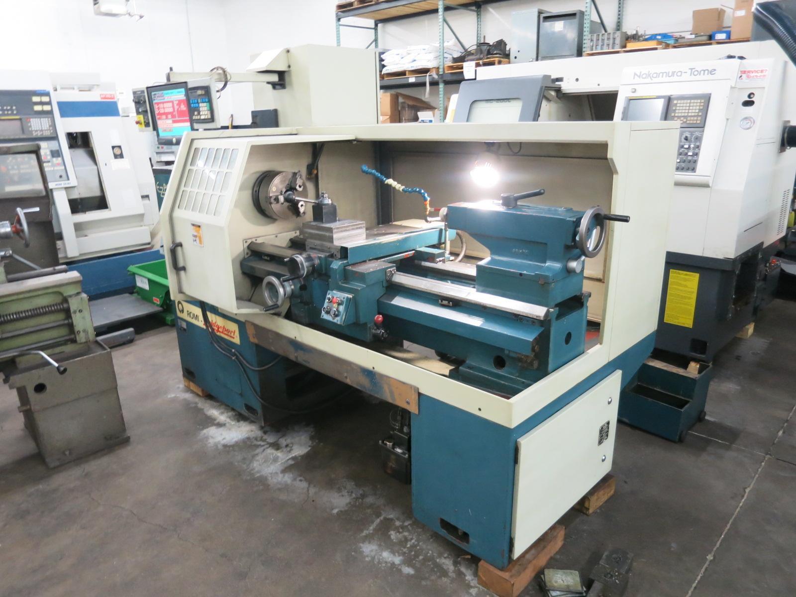 Bridgeport Romi #EZ-Path-II, CNC lathe, 20" swing, 10" chuck, 3-jaw, 40" centers, 10 HP, 3500 RPM, Bridgeport - Image 3