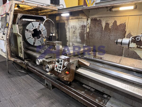 Weiler #E90/3, CNC Flatbed Lathe, 36" swing, 120" machining length, 32" 4-jaw chuck, 14" spindle bore, 60 HP - Image 2