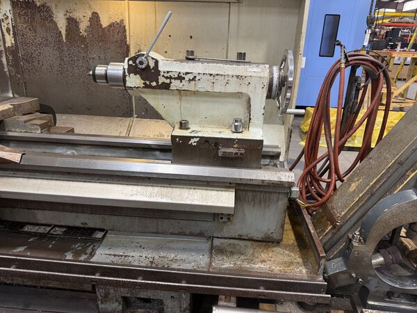 Weiler #E90/3, CNC Flatbed Lathe, 36" swing, 120" machining length, 32" 4-jaw chuck, 14" spindle bore, 60 HP - Image 10