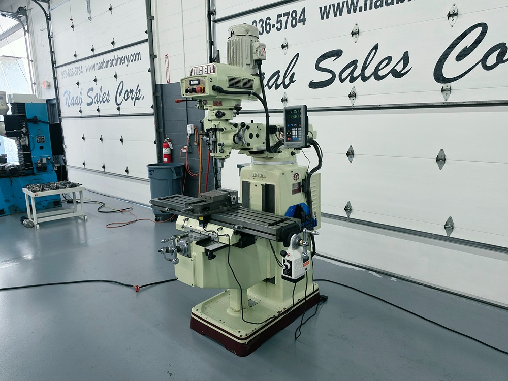 Acer #EVS-3VK, Vertical Turret Milling Machine, 10" x 50" table, 36.5" X, 17" Y, 19" vertical knee travel - Image 3