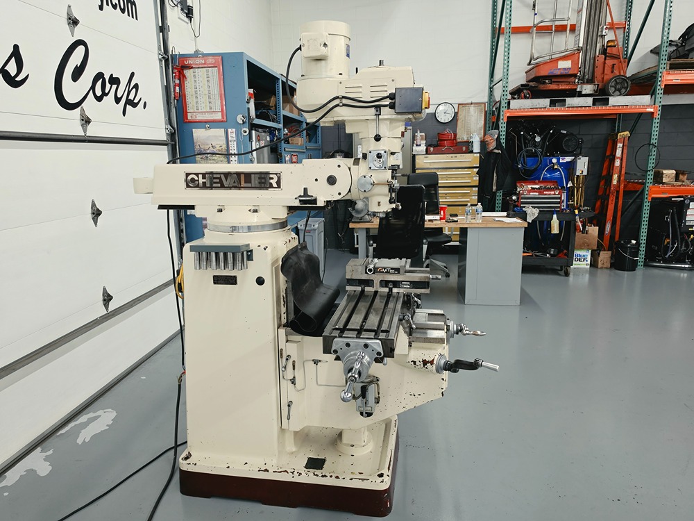 Chevalier #FM-3VKH, Vertical Turret Mill, 10" x 50" table, 32-3/4" X, 16-1/8" Y, 15-1/2" knee travel, 5" - Image 5