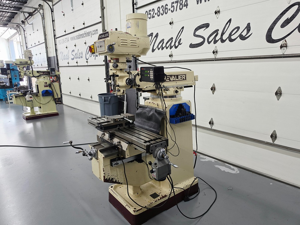 Chevalier #FM-3VKH, Vertical Turret Mill, 10" x 50" table, 32-3/4" X, 16-1/8" Y, 15-1/2" knee travel, 5" - Image 10