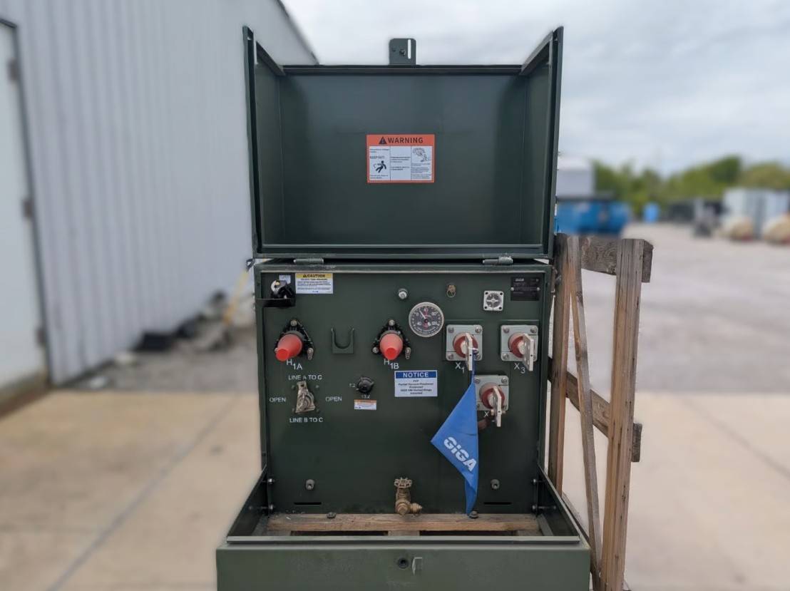 75 KVA 22860GY/13200 x 12470GY/7200 Primary, 240/120 Secondary, Giga Energy, Clam Shell Dual Voltage Padmount - Image 3