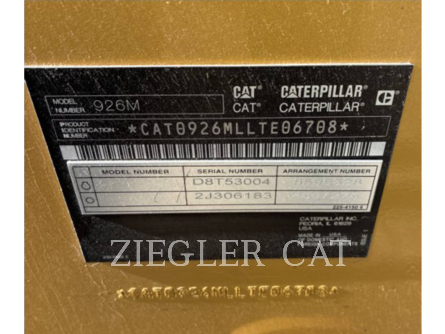 Cat 926M, Wheel Loader, 1996 hours, S/N: LTE06708, 2019 - Image 6