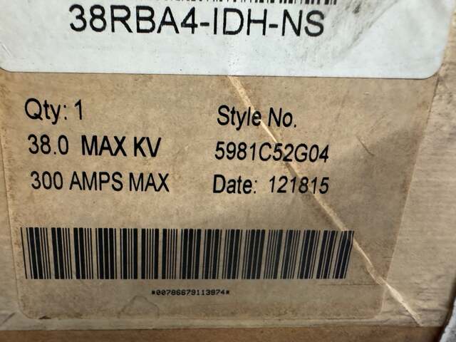 Cutler-Hammer 38RBA4-DH Disconnect Fuse Holder 38 Kv Max - Image 3