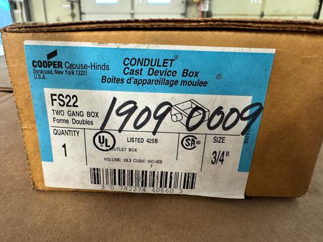 Crouse-Hinds FS22 Condulet Cast Device Box - Image 2
