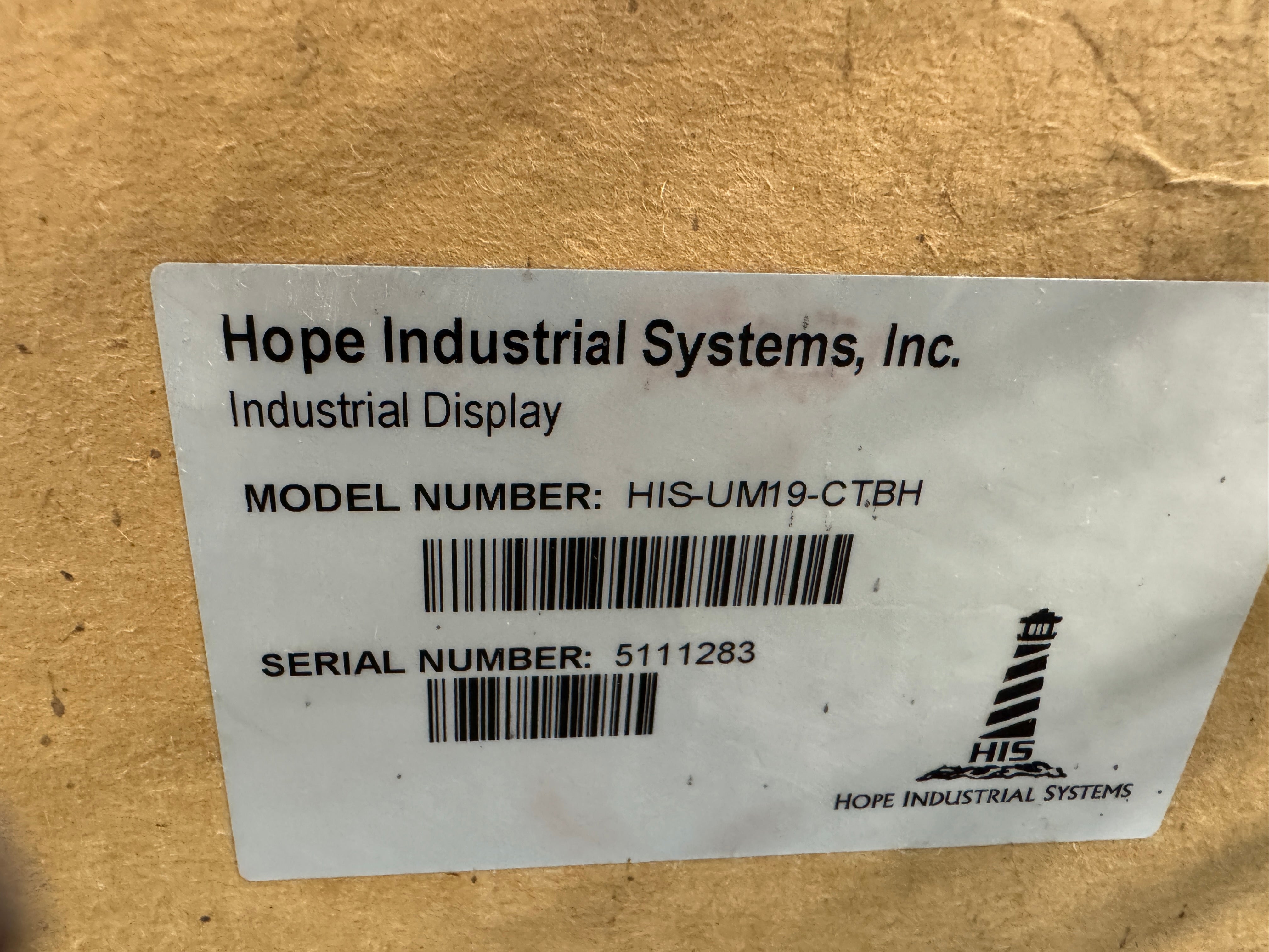 Hope Industrial Systems Industrial Monitor HIS-UM19-CTBH 100-240 VAC - Image 4