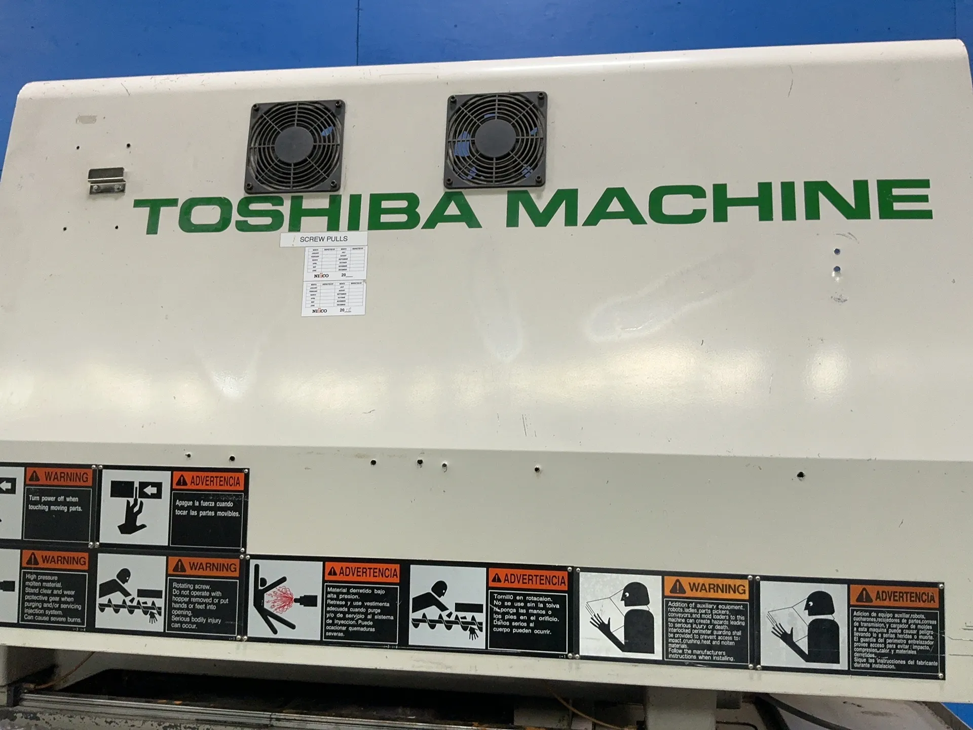 Toshiba #EC180V21-4, Injection Molding Machine, InjectVisor V21 Control, 2000 - Image 1