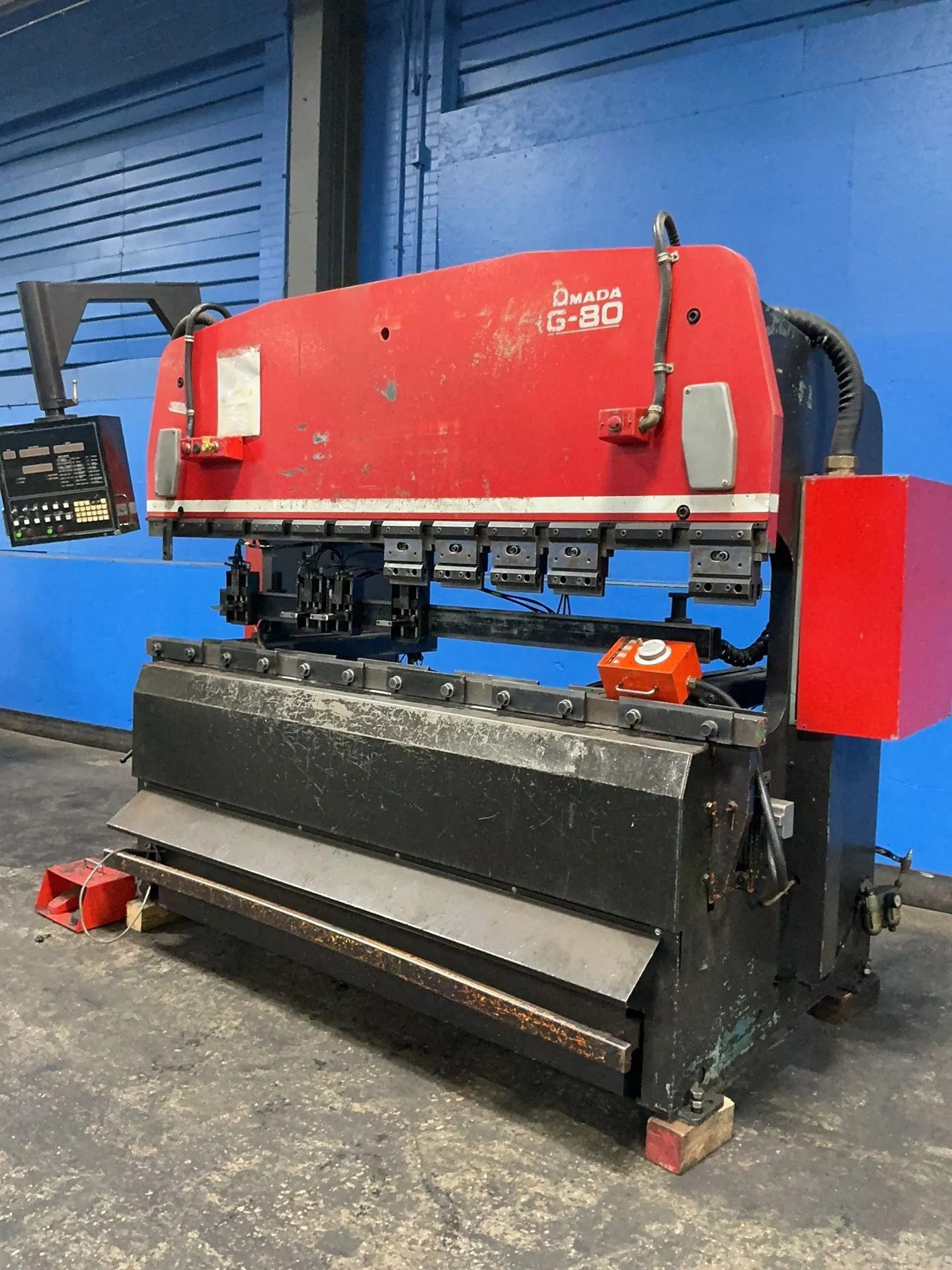 Amada #RG-80, Press Brake, 96" overall, foot switch, 1984 - Image 2