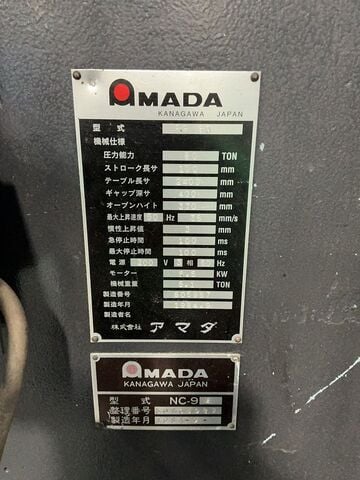 Amada #RG-80, Press Brake, 96" overall, foot switch, 1984 - Image 5