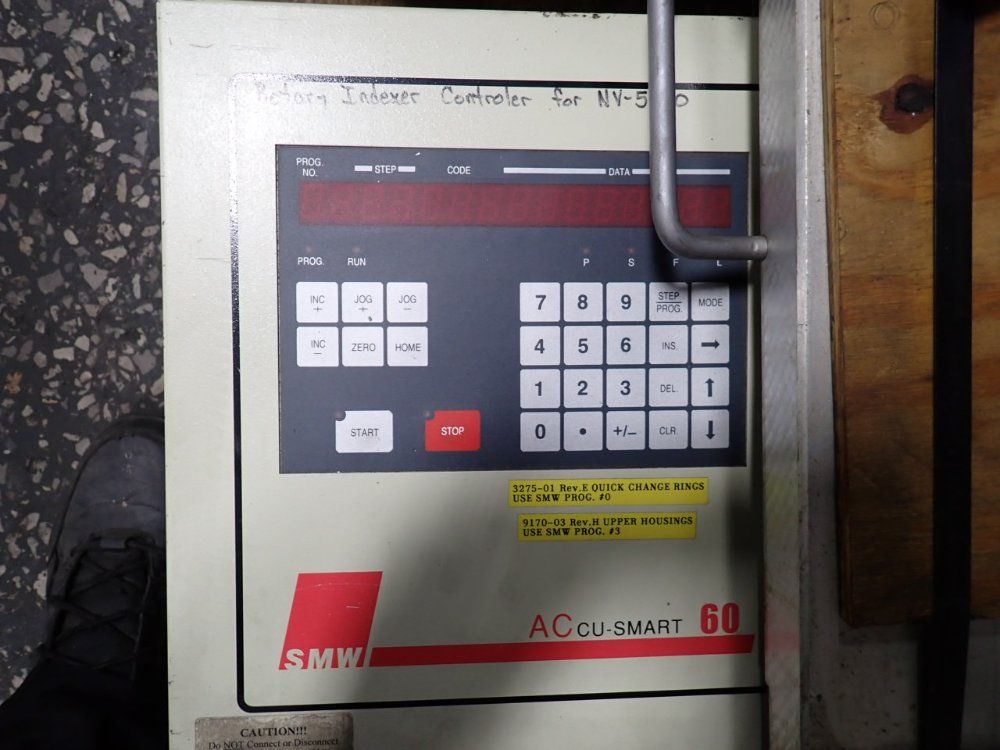 SMW #ET-200, CNC Indexer, 8" 3-jaw chuck, 1.75" bore, Accu-Smart 60 Control - Image 4