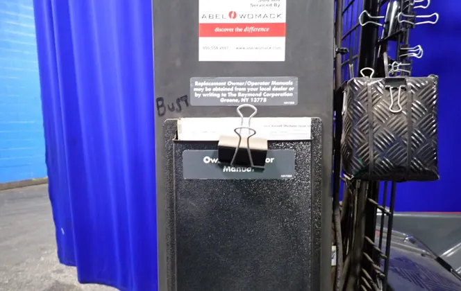 4500 lb. Raymond #EZ-R40TT, Electric Stand-Up Reach Forklift, 200" lift height, 85" mast height, 4" x 42" - Image 5