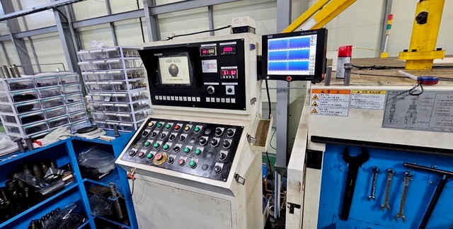 1.3" x 11.81" Hyodong #HBP-633L, 6-Die Parts Former, 55 ton forging load, 1.811" max. open-up diameter - Image 3