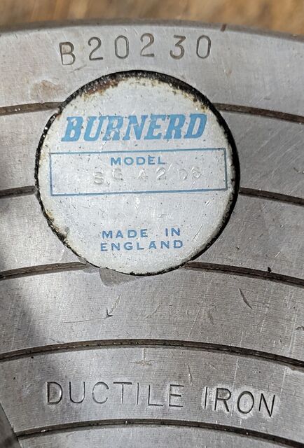 12" Pratt & Whitney Burnerd #S642D6, lathe chuck, 4-jaw, 2.75" hole, D1-6 - Image 3