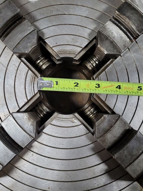 12" Pratt & Whitney Burnerd #S642D6, lathe chuck, 4-jaw, 2.75" hole, D1-6 - Image 5