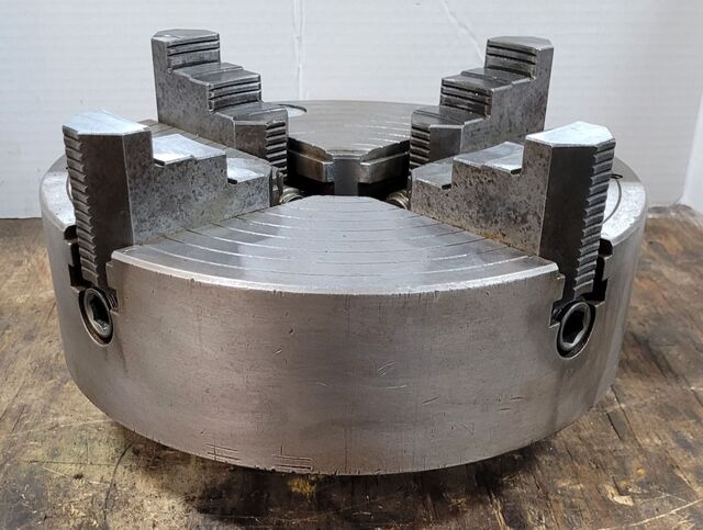 12" Pratt & Whitney Burnerd #S642D6, lathe chuck, 4-jaw, 2.75" hole, D1-6 - Image 6